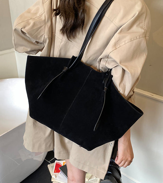 Retro Suede Tote Bag