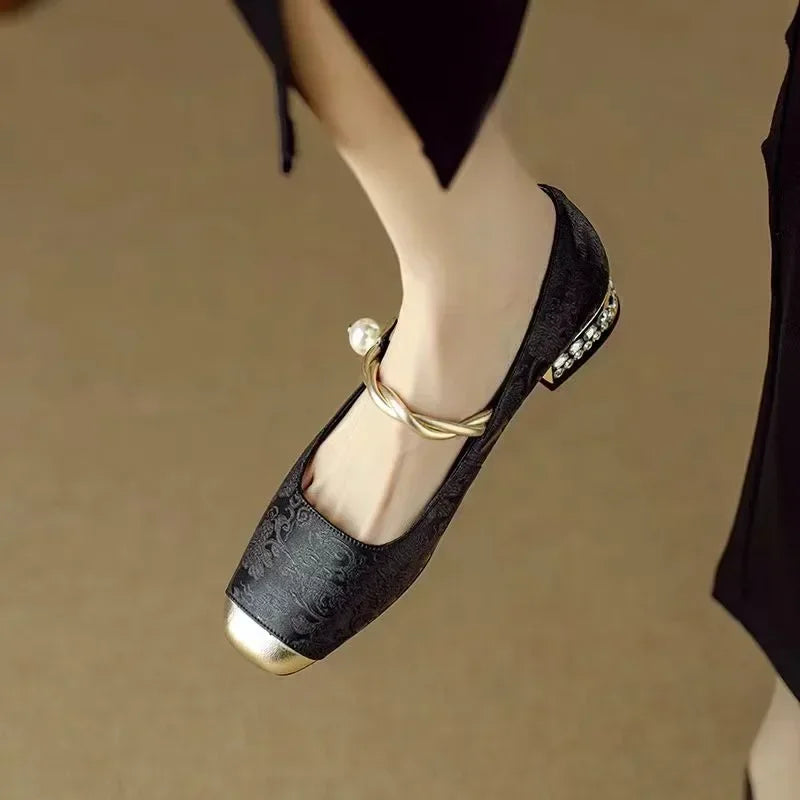 Women's work shoes styled with a professional outfit