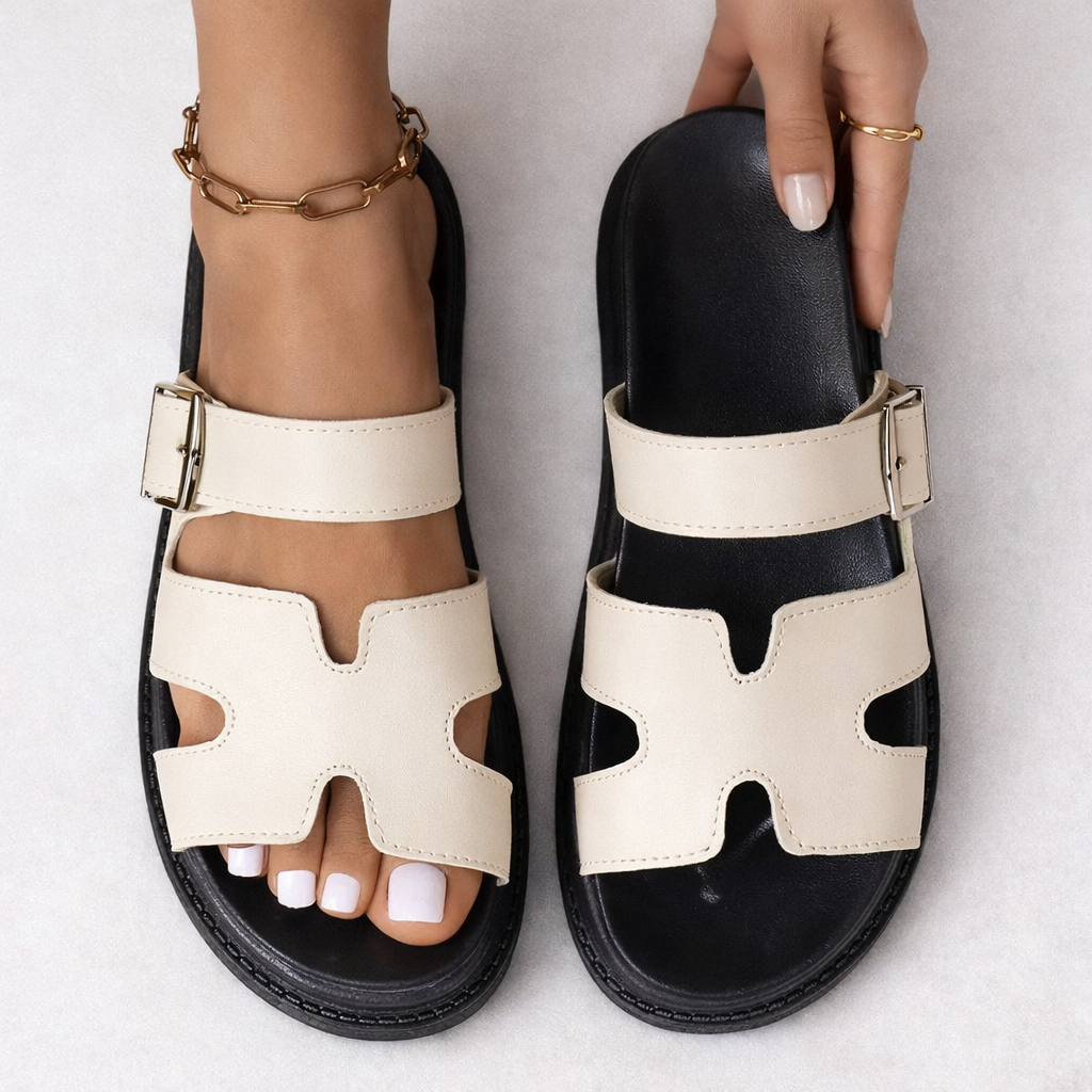 Cushioned walking sandals designed for comfortable everyday walking