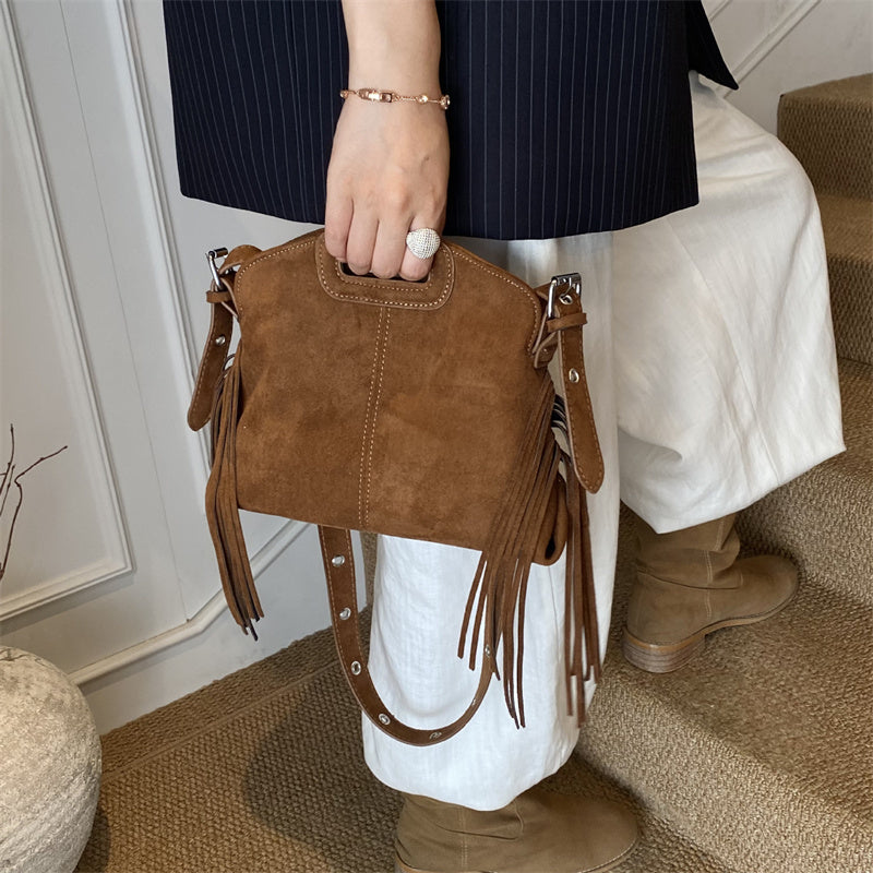 Suede Shoulder Bag