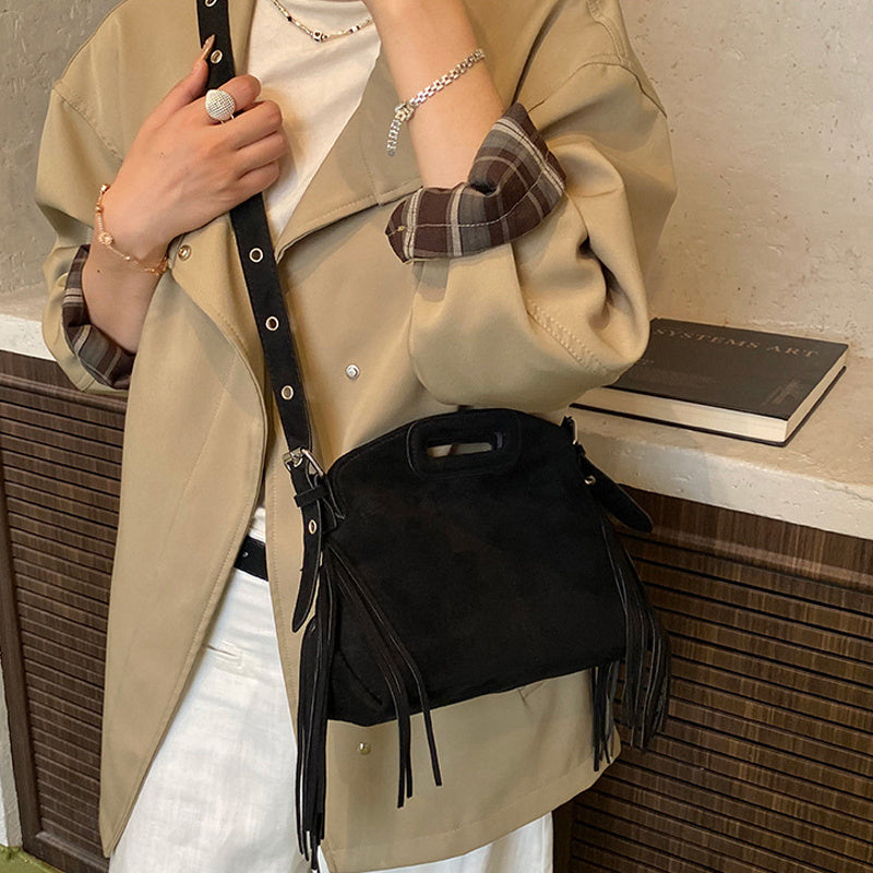 Suede Shoulder Bag