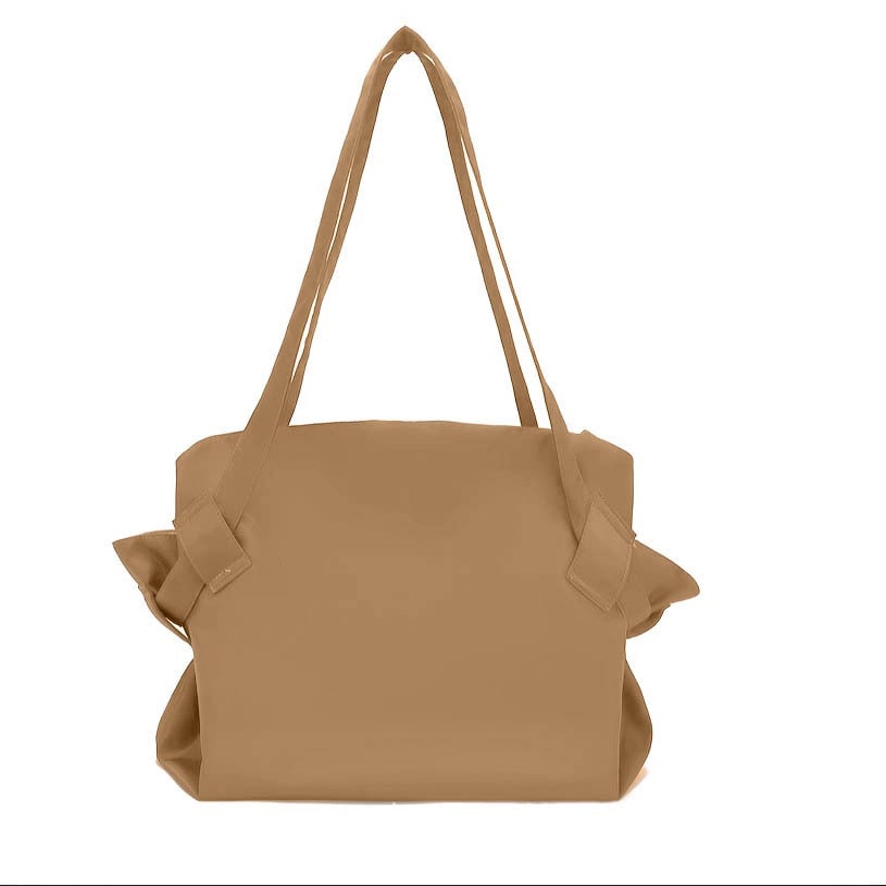 Washable tote bag with open top showing spacious interior for everyday essentials