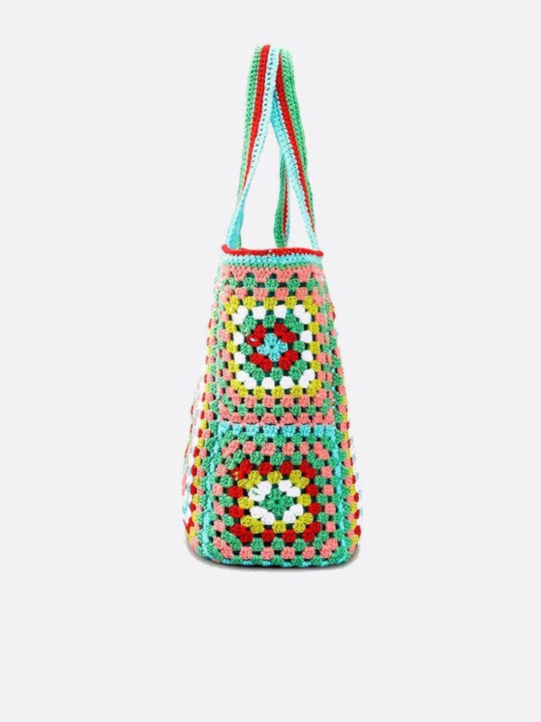 Large Cotton Crochet Beach Tote Bag