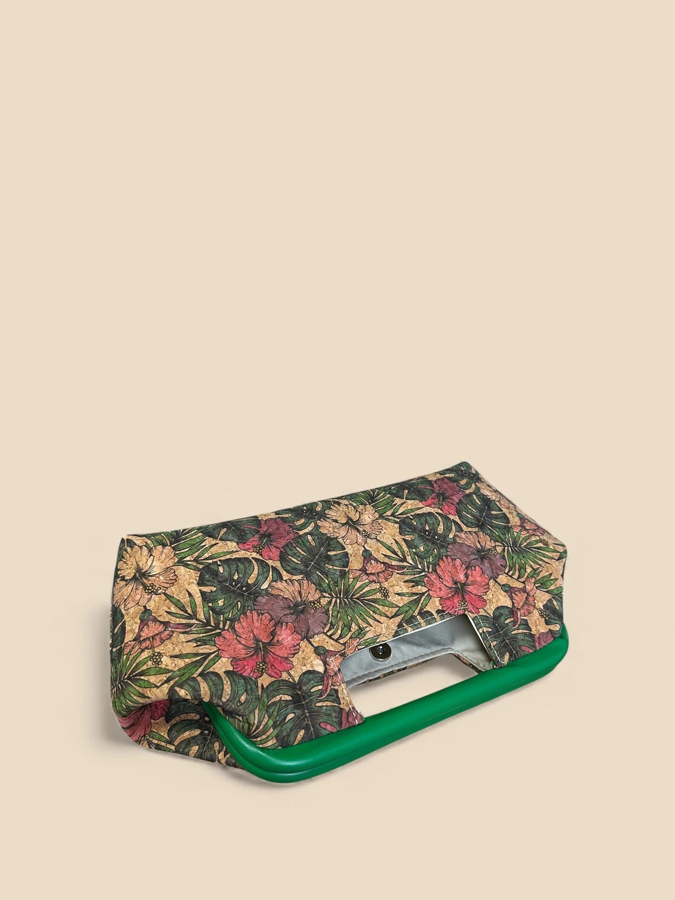 Tropical Floral Print Vintage Handbag