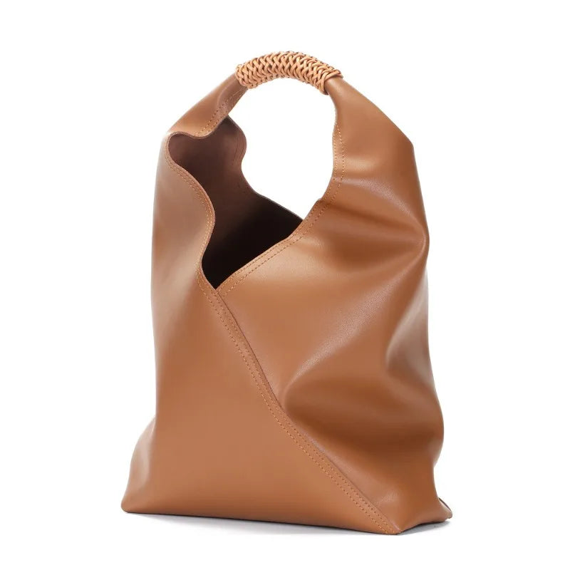 Genuine Leather Underarm Bag Large Capacity Shoulder Tote Women