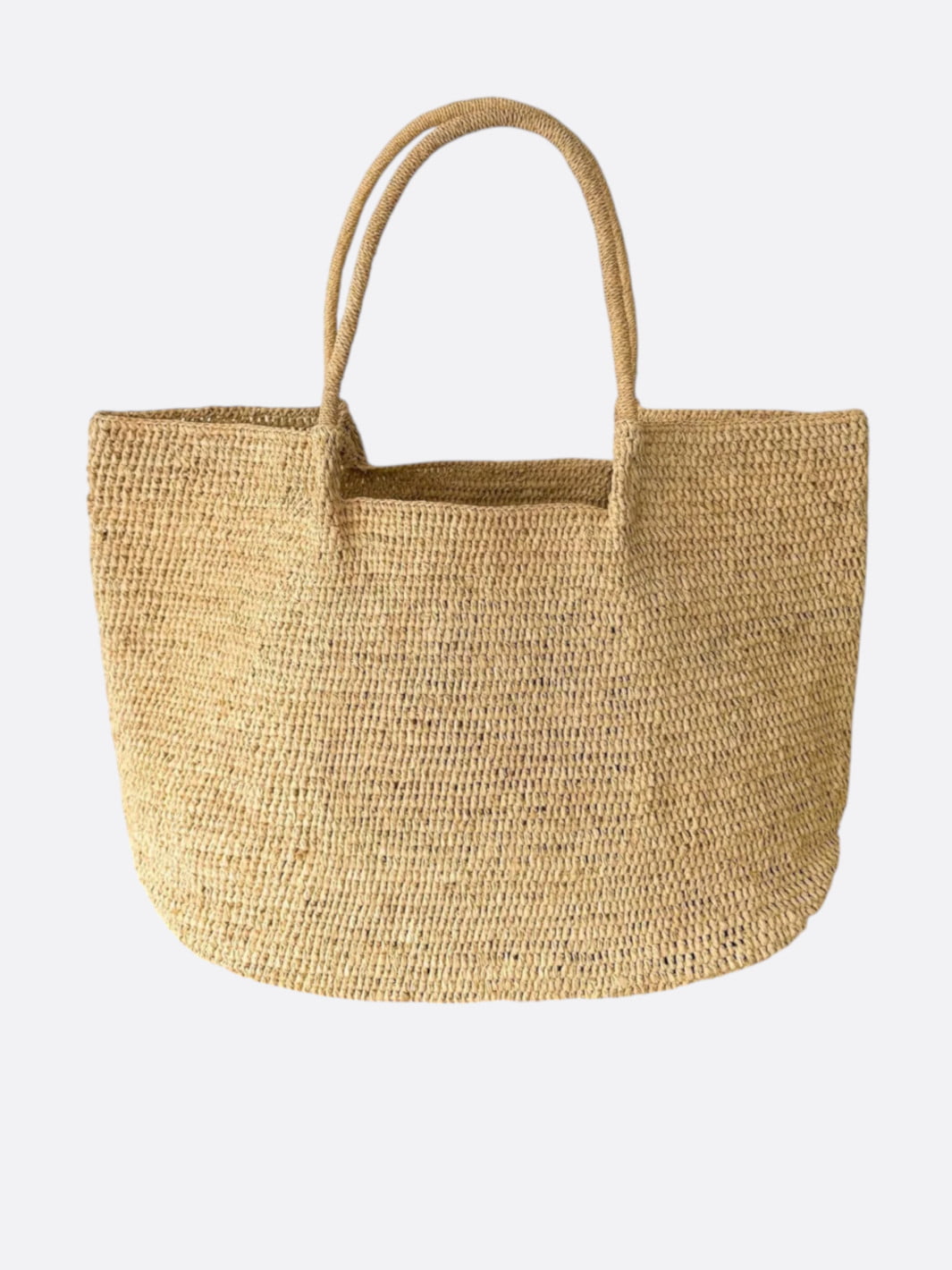 Woven Raffia Tote Bag Beach Handbag