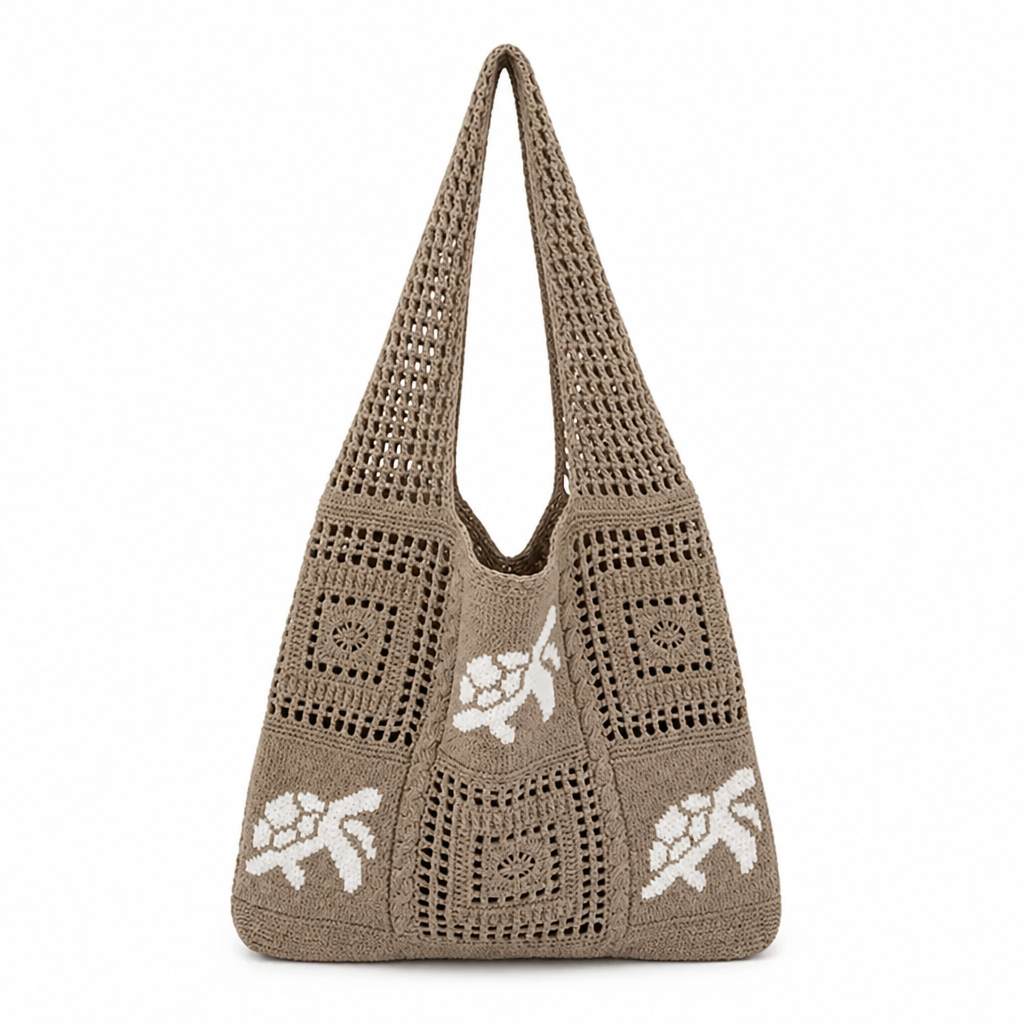 Hollow Woven Embroidered Handbag