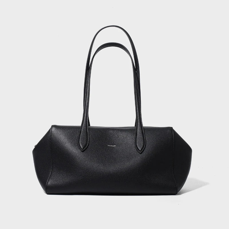 Top-Grain Cowhide Leather Underarm Shoulder Handbag Women's