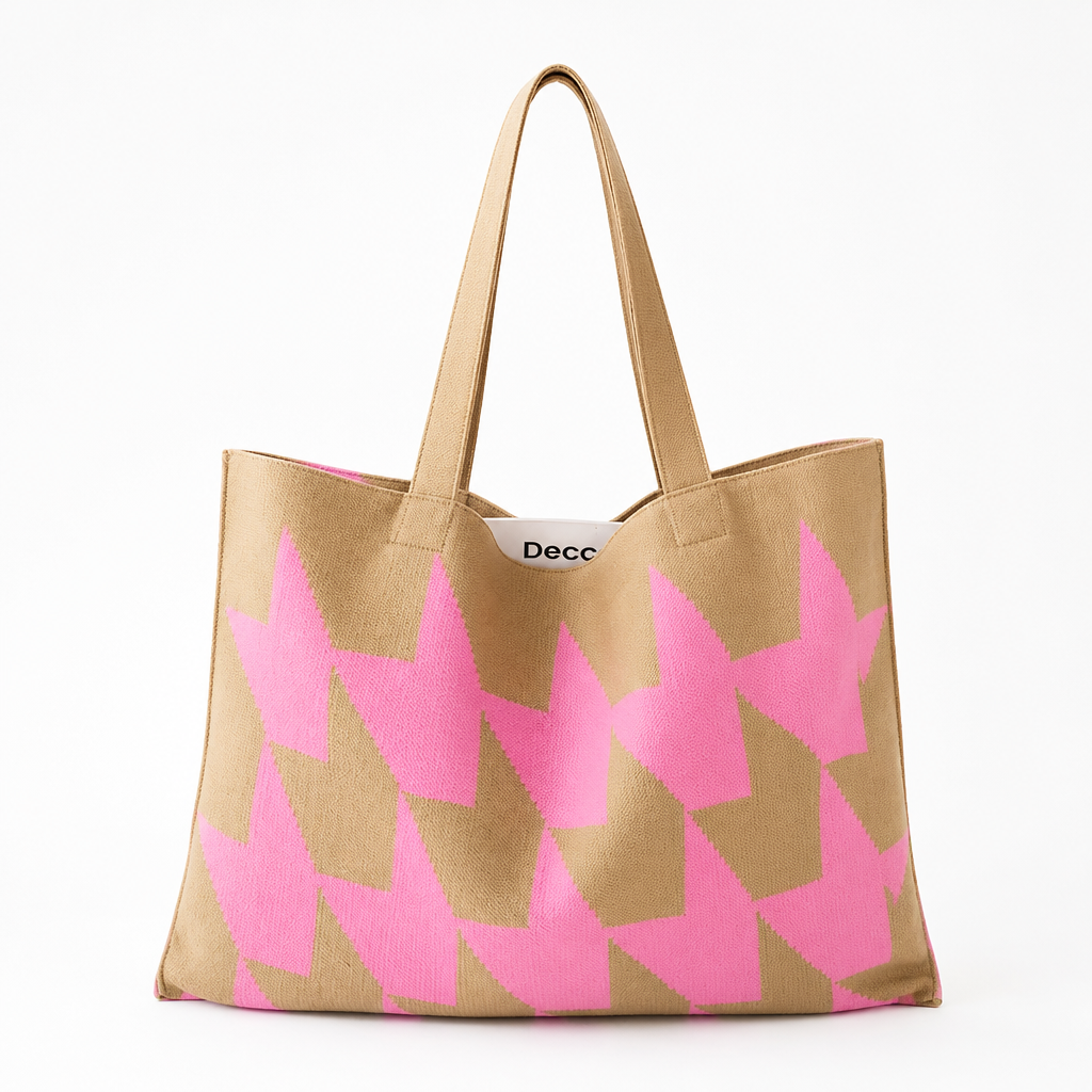 Women's Geometric Print Tote Bag Spacious Casual
