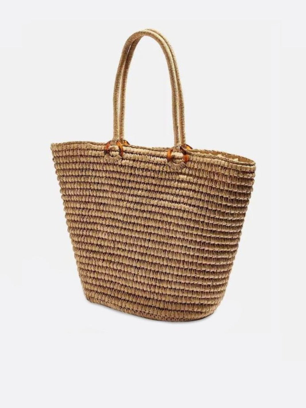 Women’s Straw Tote Bag Summer Beach Handbag Lightweight