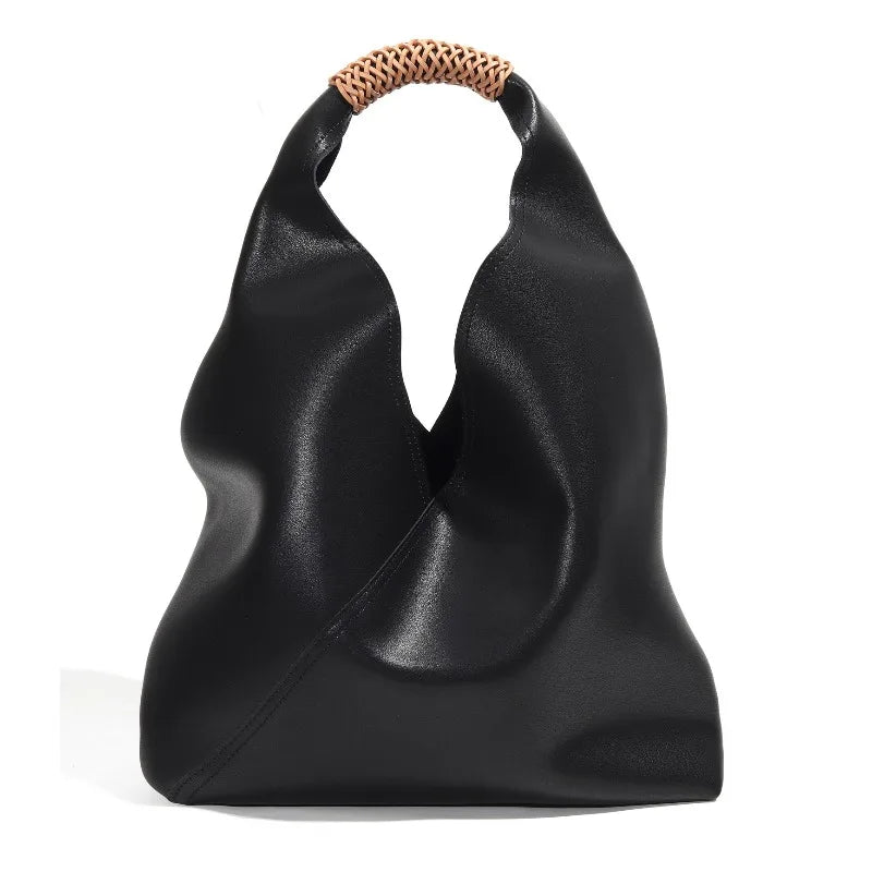 Genuine Leather Underarm Bag Large Capacity Shoulder Tote Women