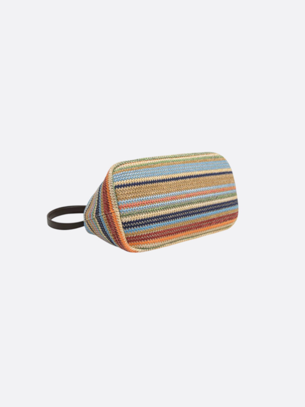 Woven Straw Bag with Coin Purse Closure