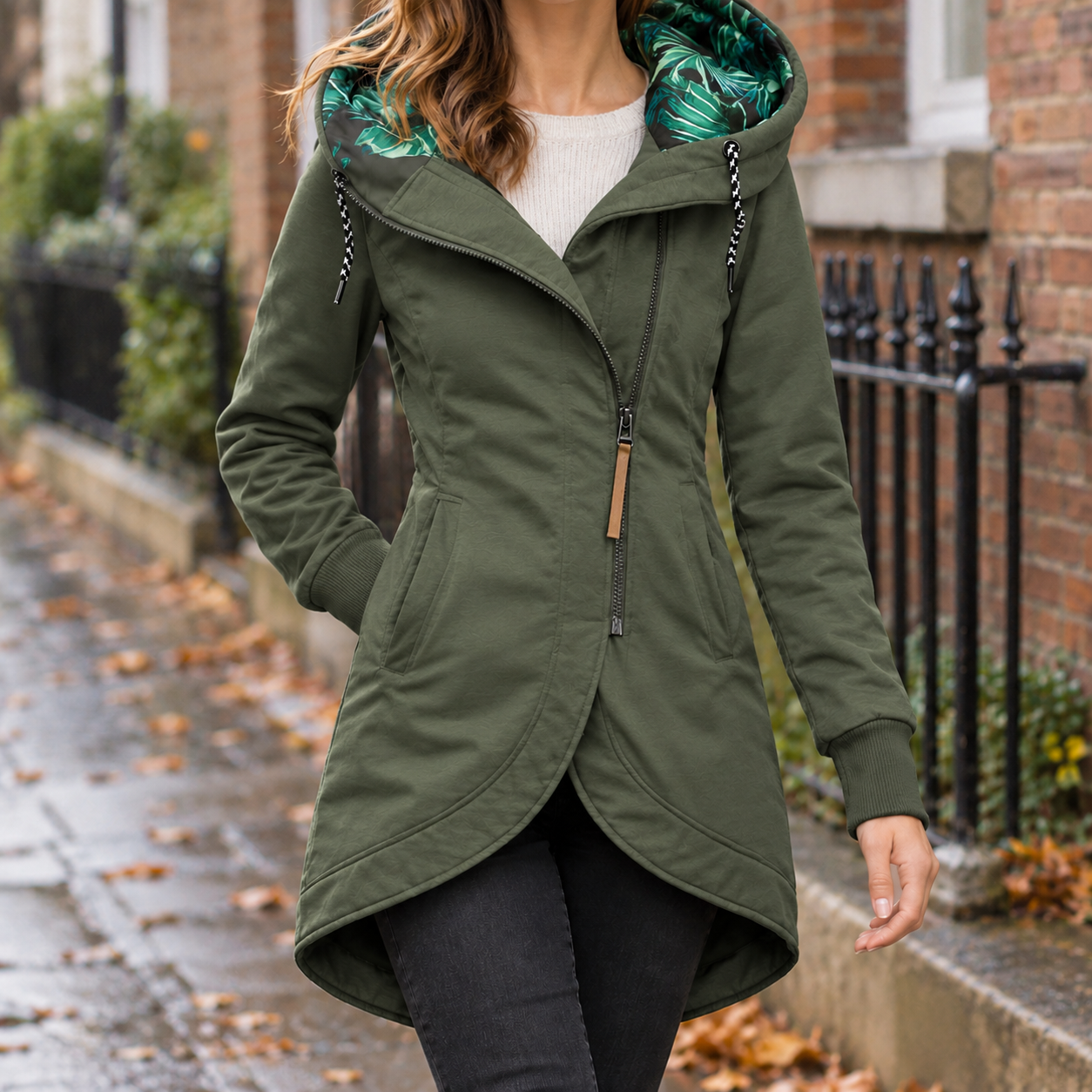 Versatile hooded jacket with a comfortable everyday design