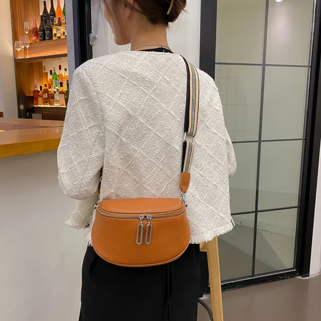 Compact Leather Saddle Bag for Everyday Essentials