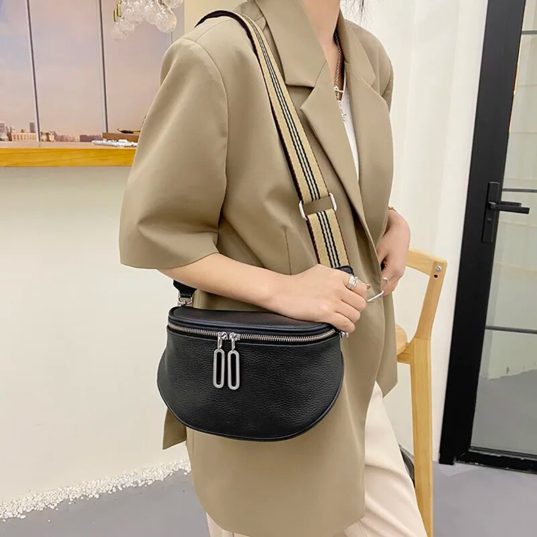 Compact Leather Saddle Bag for Everyday Essentials