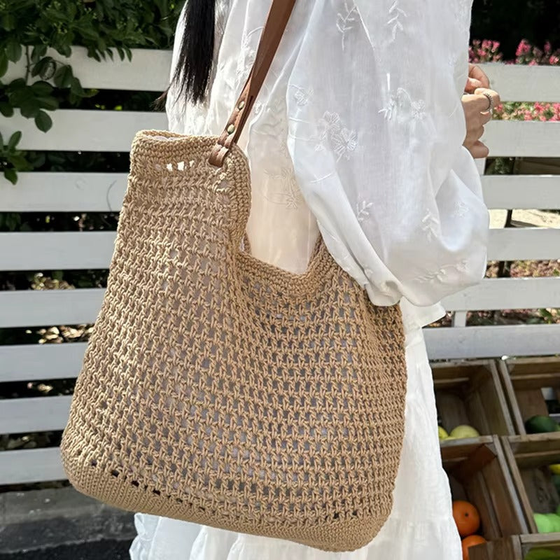 Crochet Tote Shoulder Bag