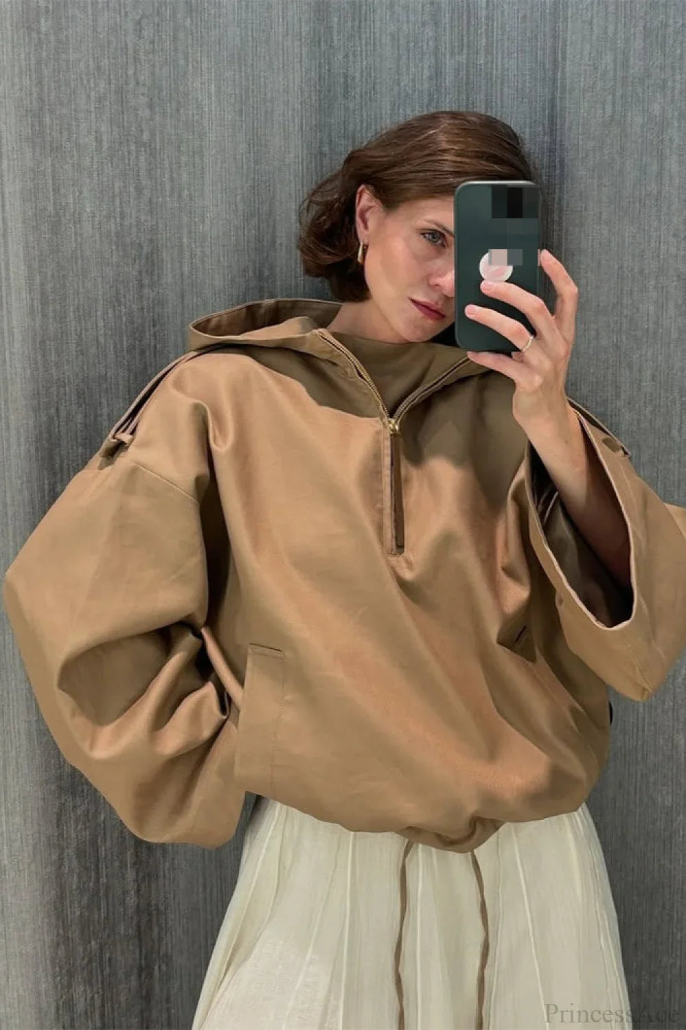 Solid Color Outdoor Hoodie Jacket