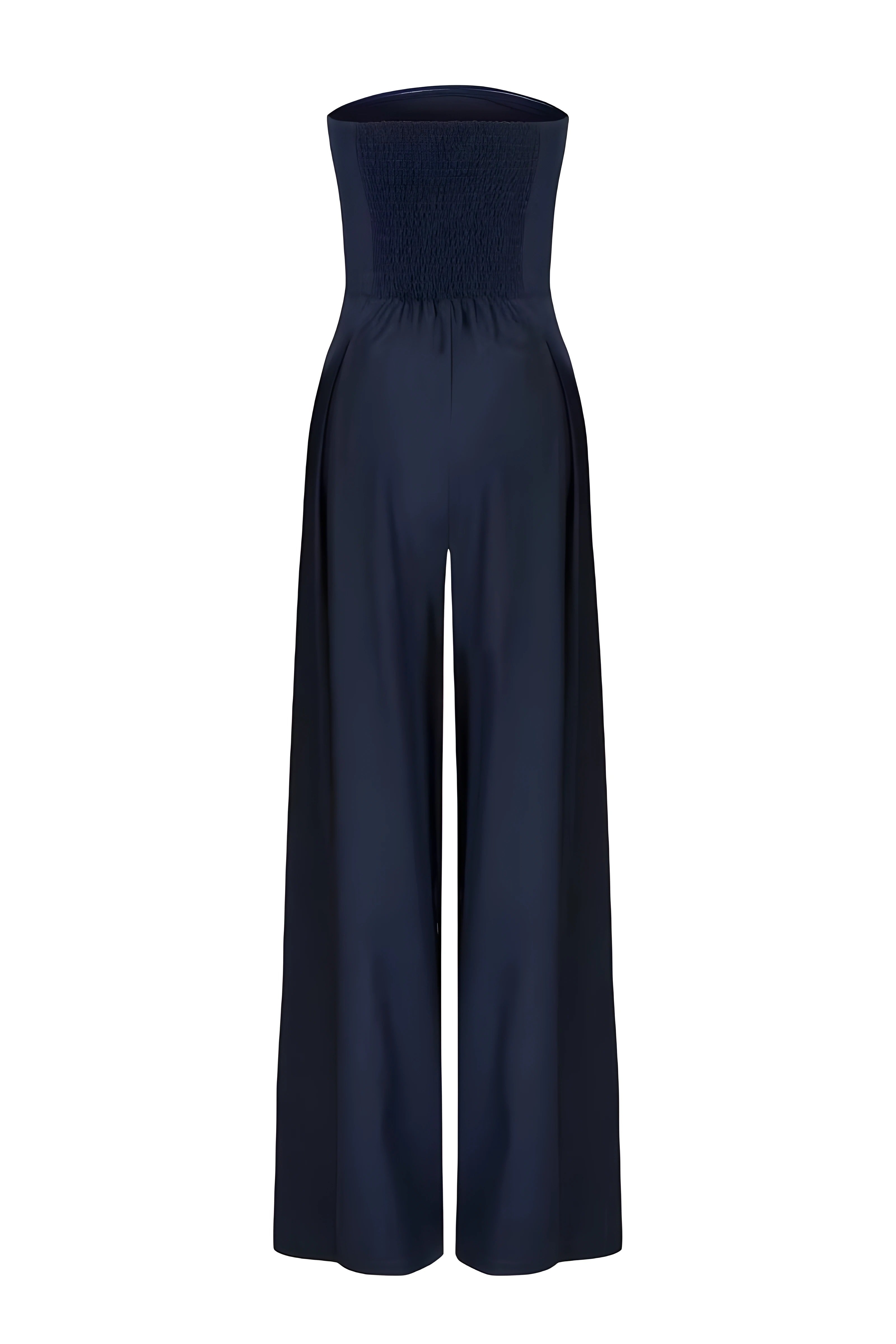 Wide-leg one-piece outfit with a polished, streamlined fit