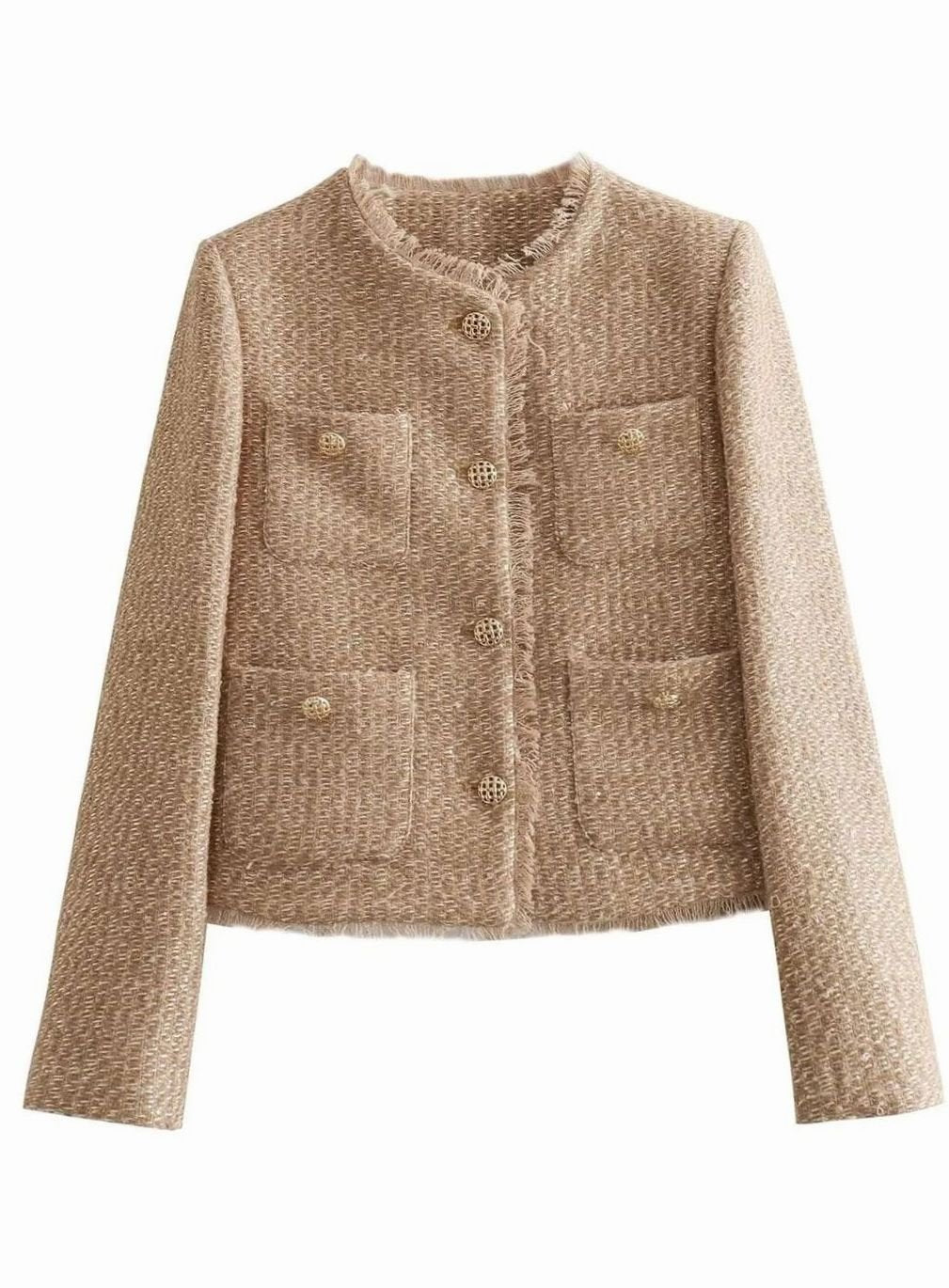 Women's cropped blazer styled as a polished everyday layer