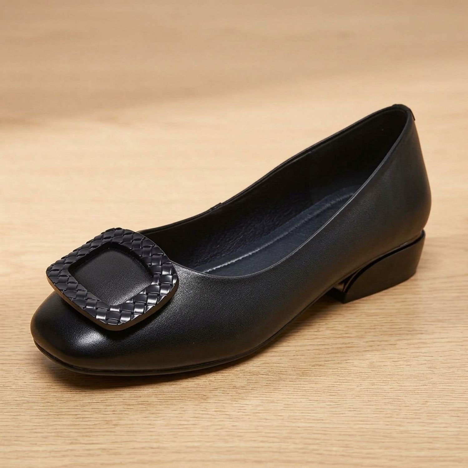 Women's loafer pumps styled for polished office wear
