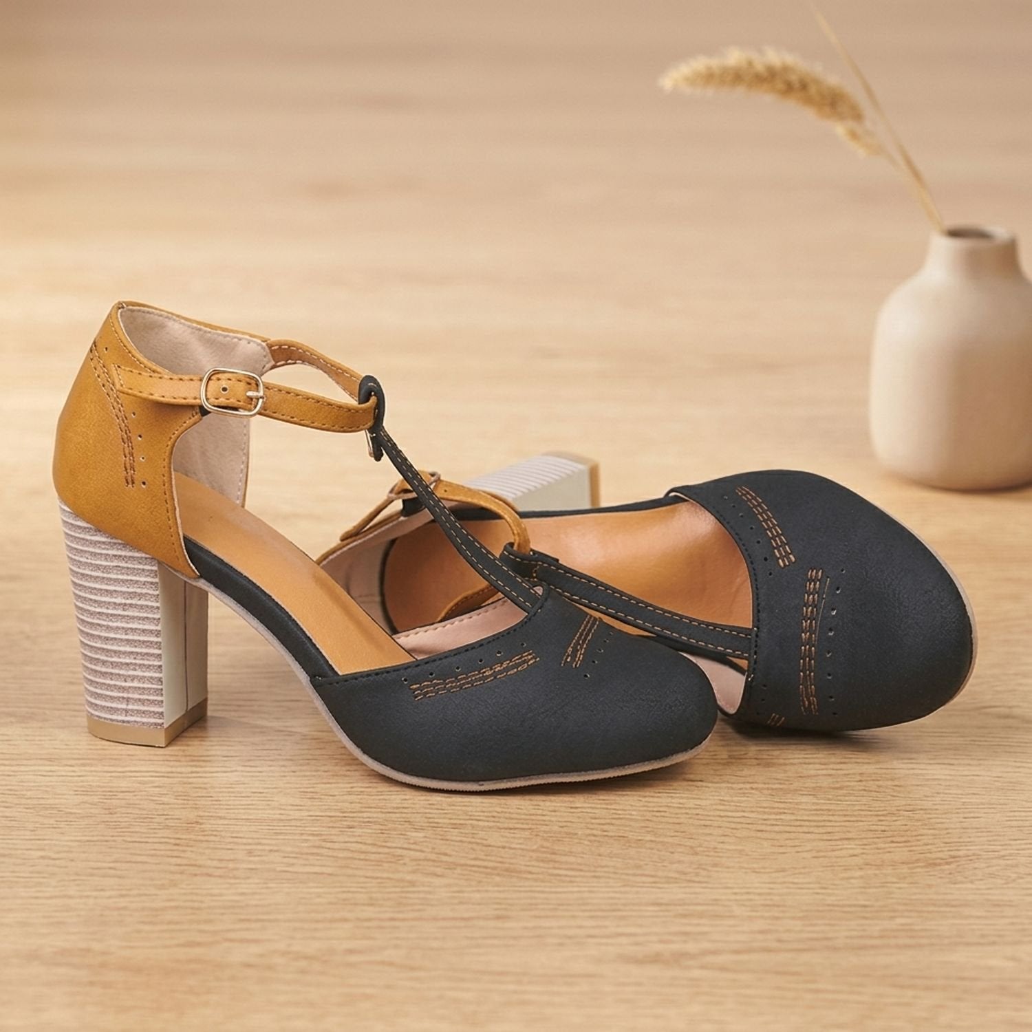 Front view of women's Mary Jane dress shoes