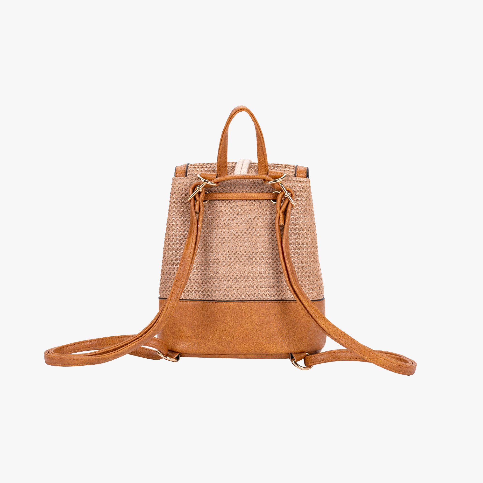 Knotted Straw Backpack