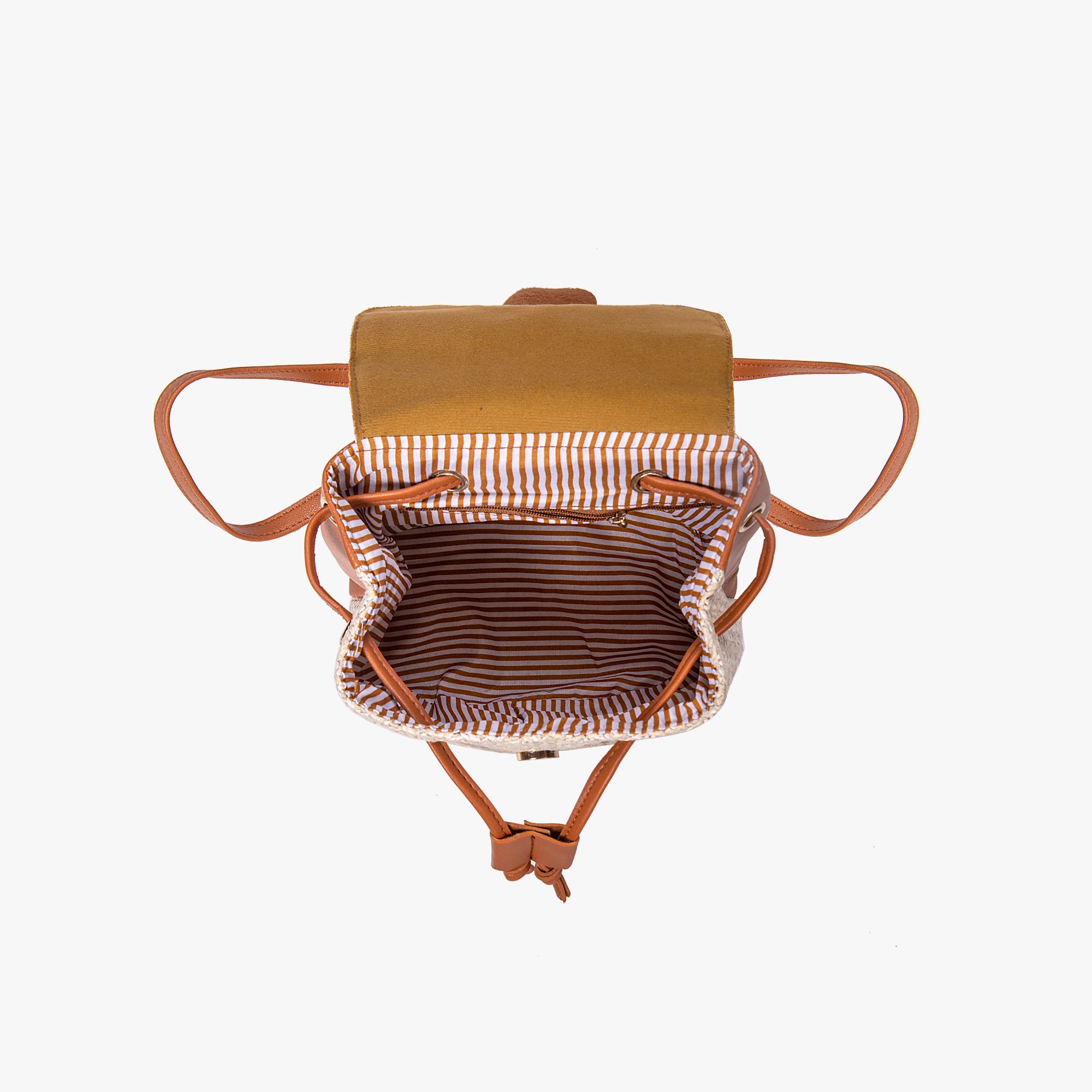 Buckle Straw Backpack