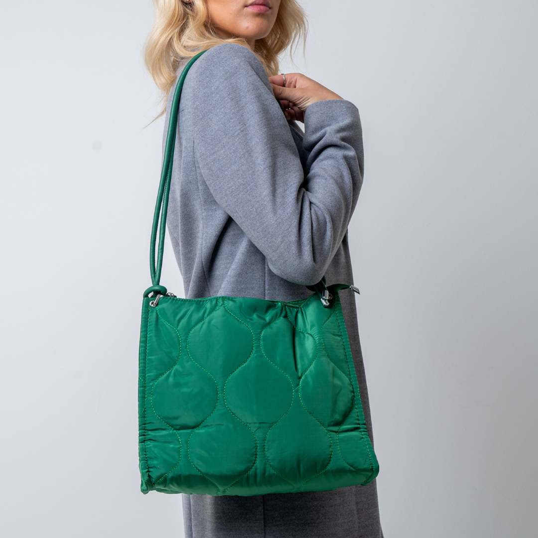 Cabas Tote Bag in Green  Ethically made – mazzolaswimwear