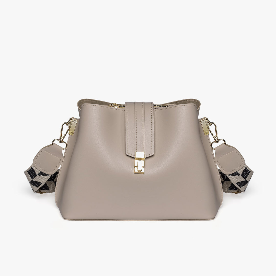 Sophie Pebbled Leather Bucket Bag